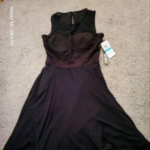 Xoxo little black dress junior size 5/6 knee length party prom